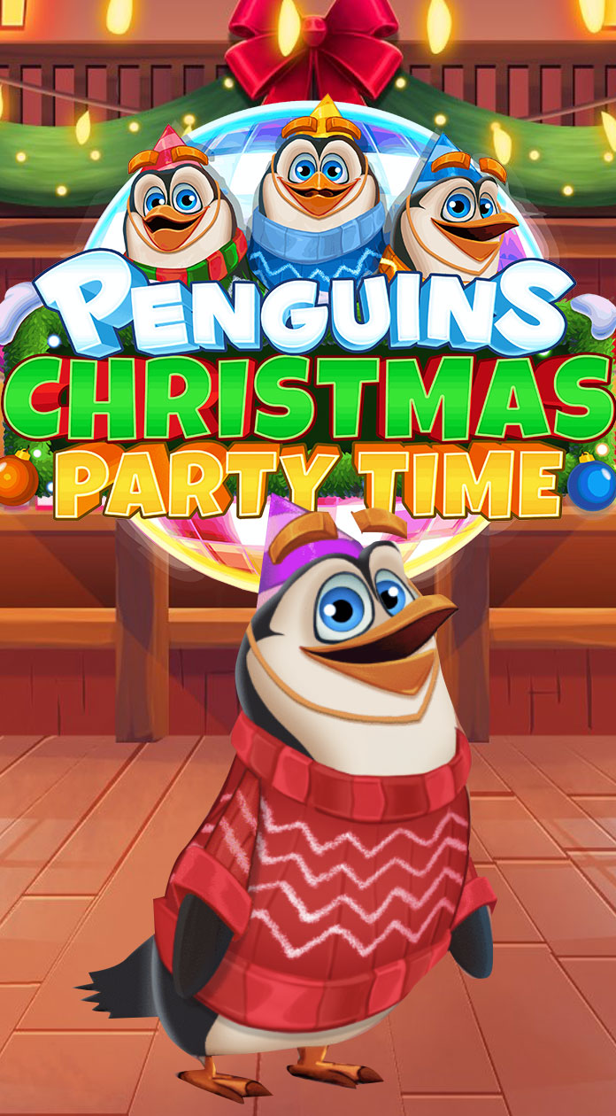 Penguins Christmas Party Time